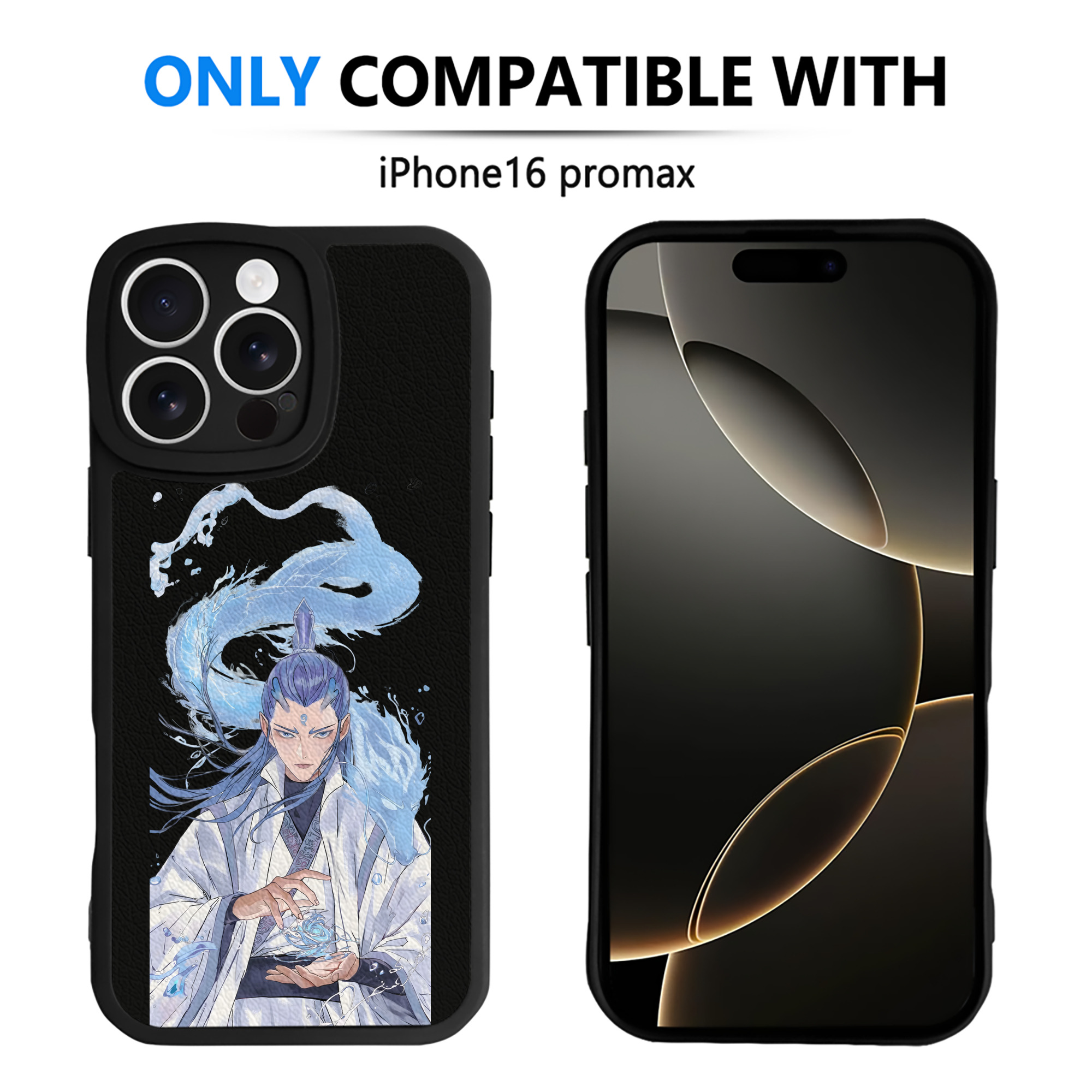 （画像用） Ne Zha 2 ナタ 魔童の大暴れ 【iPhone 16シリーズ対応】シリコンスマホケース（レザー調） 材質：シリコン